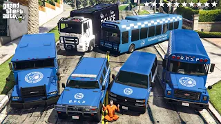 GTA V - Michael Stealing Heavy Prison Vehicles in GTA V! | (GTA V roleplay)