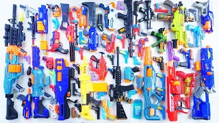 Collecting Tembakan 7 Sniper Rifles AK47 GUN MYSTERIOUS X NERF GUN NERF SHELL STRIKE JURASIC II