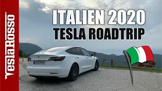 Tesla Model 3 Roadtrip nach Italien & Polestar 2 am Supercharger getroffen