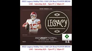 2022 Panini Legacy Football Full Case Player Break 8/6/22