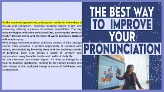 Reading - Improve your pronunciation in English (015) #learnenglish #pronunciation #activelistening