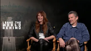 LEAVE THE WORLD BEHIND Cast Interview! Julia Roberts, Ethan Hawke, Mahershala Ali, Myha'la, S Esmail