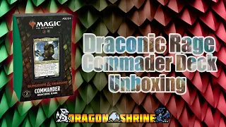 Unboxing Draconic Rage Commander Deck