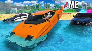 Running from Cops with Submarine Car.. GTA 5 RP