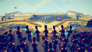350x FRENCH ARMY SIEGE BRITISH CASTLE - Totally Accurate Battle Simulator TABS
