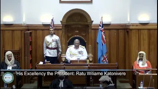 Fijian President officiates at the Opening of Parliament 2021 - 2022