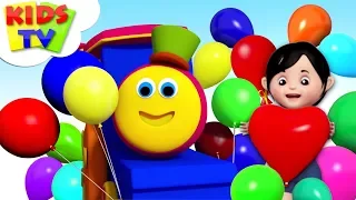 Balloon Song | Bob The Train Rhymes | Children Songs & Cartoon Videos - Kids TV