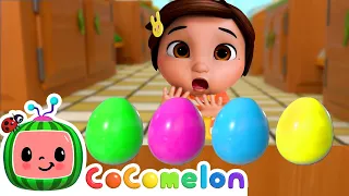 Surprise Humpty Dumpty Eggs Song! | Nina's Familia | CoComelon Nursery Rhymes & Kids Songs