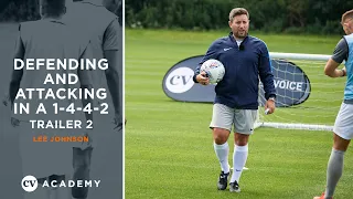 Lee Johnson • Coaching defending and counter-attacking in a 1-4-4-2 • CV Academy Session 2