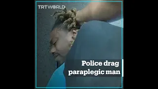 US policeman pulls paraplegic Black man out of his car by his hair