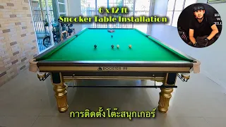 6 x 12 ft Snooker Table Installation | การติดตั้งโต๊ะสนุกเกอร์ หินชนวน 6 x 12 ฟุต by Booster 99