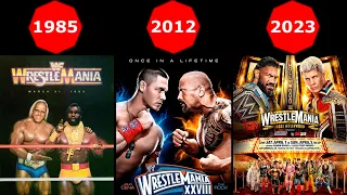 Every WWE WrestleMania Poster (1985-2023)