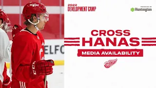 Cross Hanas at Detroit Red Wings Development Camp