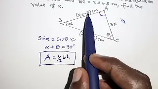 Solving Algebraic Equation in Geometry: Step-by-Step Example [WORKED EXAMPLE]