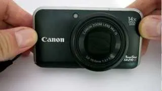 Canon SX210 IS full optical zoom and flash opening