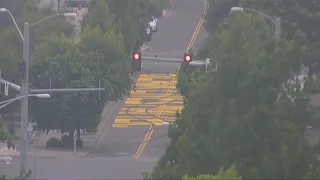 Black Lives Matter street art in Eugene vandalized by driver