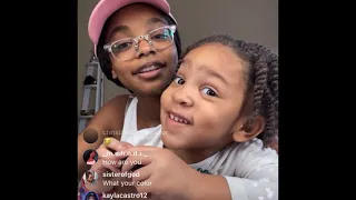 Marsai Martin and Cydni Martin IG live