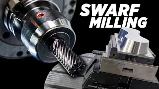 Swarf Milling Titanium on DVF5000 from DN Solutions | Smooth MultiAxis Toolpath