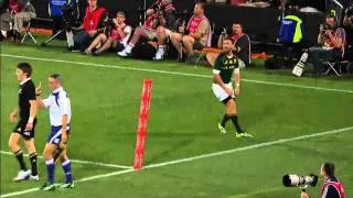 Beauden Barret amazing try saver on Willie Le Roux