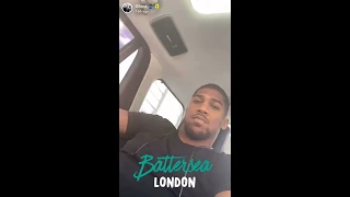 Anthony Joshua vs Akinfenwa on Snapchat