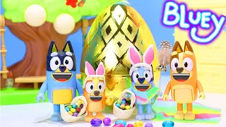 Bluey and Bingo GOLDEN Egg hunt | Bluey Easter | Bluey Easter Egg Toy Surprise | Bluey Toys for Kids