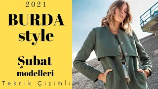 Burda Dergisi 2021 Şubat Modelleri I Teknik Çizimleriyle