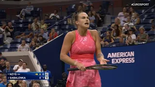 Conduct Violation ‼️ Aryna Sabalenka smashes racket and gets Penalty from chair umpire