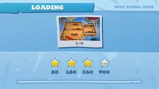 Overcooked 2 EZ || Level 1-5 || 4 Stars || 2 player Co-op