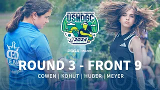 2024 U.S. Women's Disc Golf Championships FJ15 R3F9 | Cowen, Kohut, Huber, Meyer