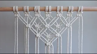 DIY Macrame Tutorial - Starting Your Work! Overlapping Square Knot Pattern