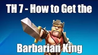 Clash of Clans-How to Get Barbarian KIng in One day - Th 7 dark elixir farming strategy