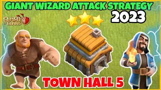 TH5 3 STAR ATTACK STRATEGY - GIWI - CLASH OF CLANS - 2023