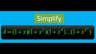 (1+x)(1+x^2)(1+x^4)...(1+x^(2^(n+1)))