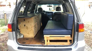 2003 Honda Odyssey camper van build