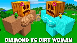 What if I SPAWN BIGGEST WOMAN DIAMOND GOLEM vs DIRT GOLEM OF 1000 BLOCKS in Minecraft  NEW GOLEM !