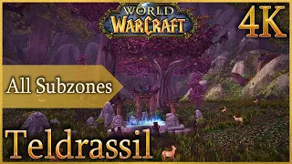 Teldrassil - All Subzones | Ambient & Zone Music | WoW - Kalimdor | 4K 60fps