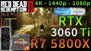 Red Dead Redemption 2 | RTX 3060 Ti | Ryzen 7 5800X | 4K - 1440p - 1080p | Ultra & HUB Settings