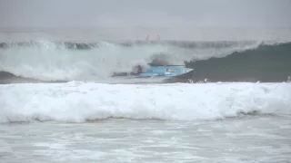 Slow Motion Surfboat Crash