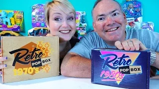 Retro Box 1970's and 1980's Unboxing -  Mommy and Daddy Relive their Childhoods