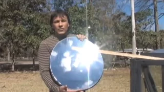 Make a PARABOLIC Mirror  the cheap way PARABOLOID DIY REFLECTOR DIRECT TV hack Solar Reflective Film