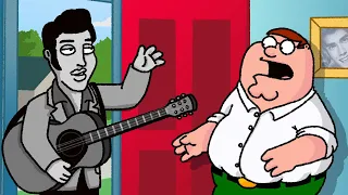 Elvis meets Peter Griffin [Hound Dog - Family Guy Parody]