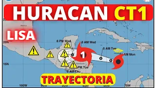 LISA SERA HURACAN CATEGORIA 1. Tormenta tropical Lisa, Dónde está el ciclón y hacia dónde se dirige