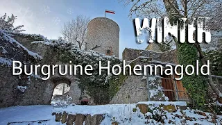 Burgruine Hohennagold im Winter