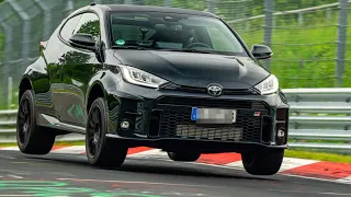 Fast GR Yaris on Nürburgring Nordschleife, yellow flag BtG 7:43min , milltek exhaust,