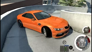 BeamNG Drifting and Gymkhana - West Coast USA Parking Garage Precision Drifts