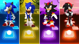 Sonic 🆚 Sonic Boom 🆚 Shadow 🆚 Shadow Boom || Tiles Hop Gameplay 🎯🎶