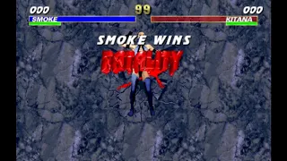 Ultimate Mortal Kombat 3 Plus - Stage Fatality Demonstration