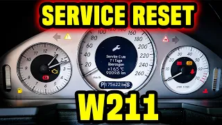 W211 Mercedes E-Klasse Service Zurückstellen