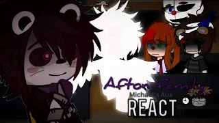 Afton Family + Ennard react to Michael AU’s _ My AU »