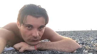 Пляж - Скурча. Абхазия Лето 2016. Чёрное Море.On the beach. Abkhazia Summer 2016. The Black Sea